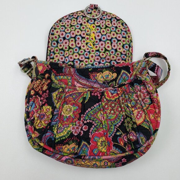 Vera Bradley Boho‎ Floral Quilted Crossbody Bag Colorful Indie Y2K Cottagecore - Picture 10 of 15